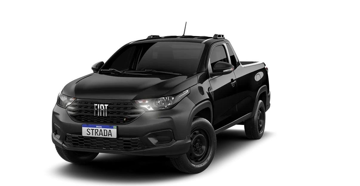 STRADA ENDURANCE CABINE PLUS 1.3 FLEX 2027 PRETO VULCANO TECIDO PRETO